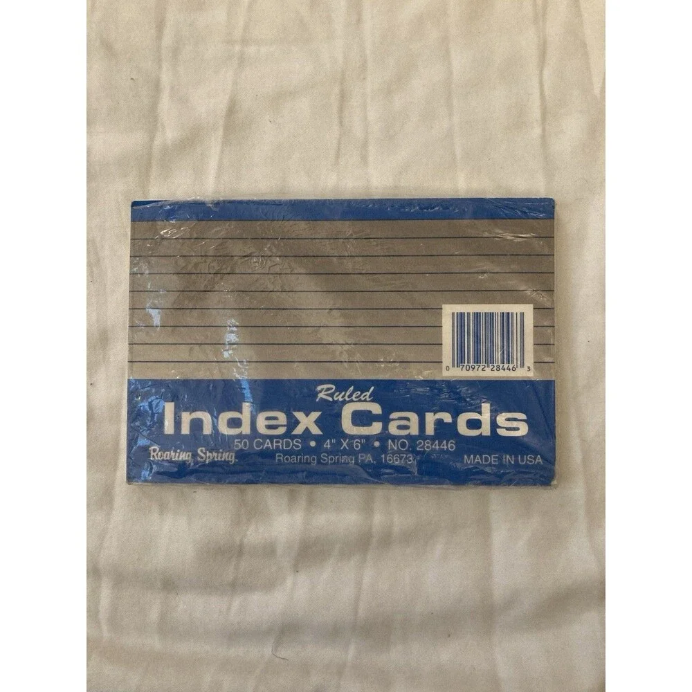 Roaring Spring Ruled Index Cards 4